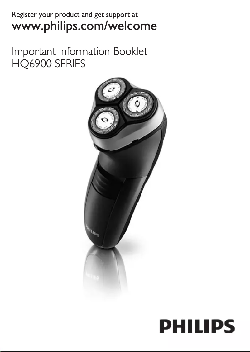 Page 1 de la notice Manuel utilisateur Philips 6000 Series HQ6950