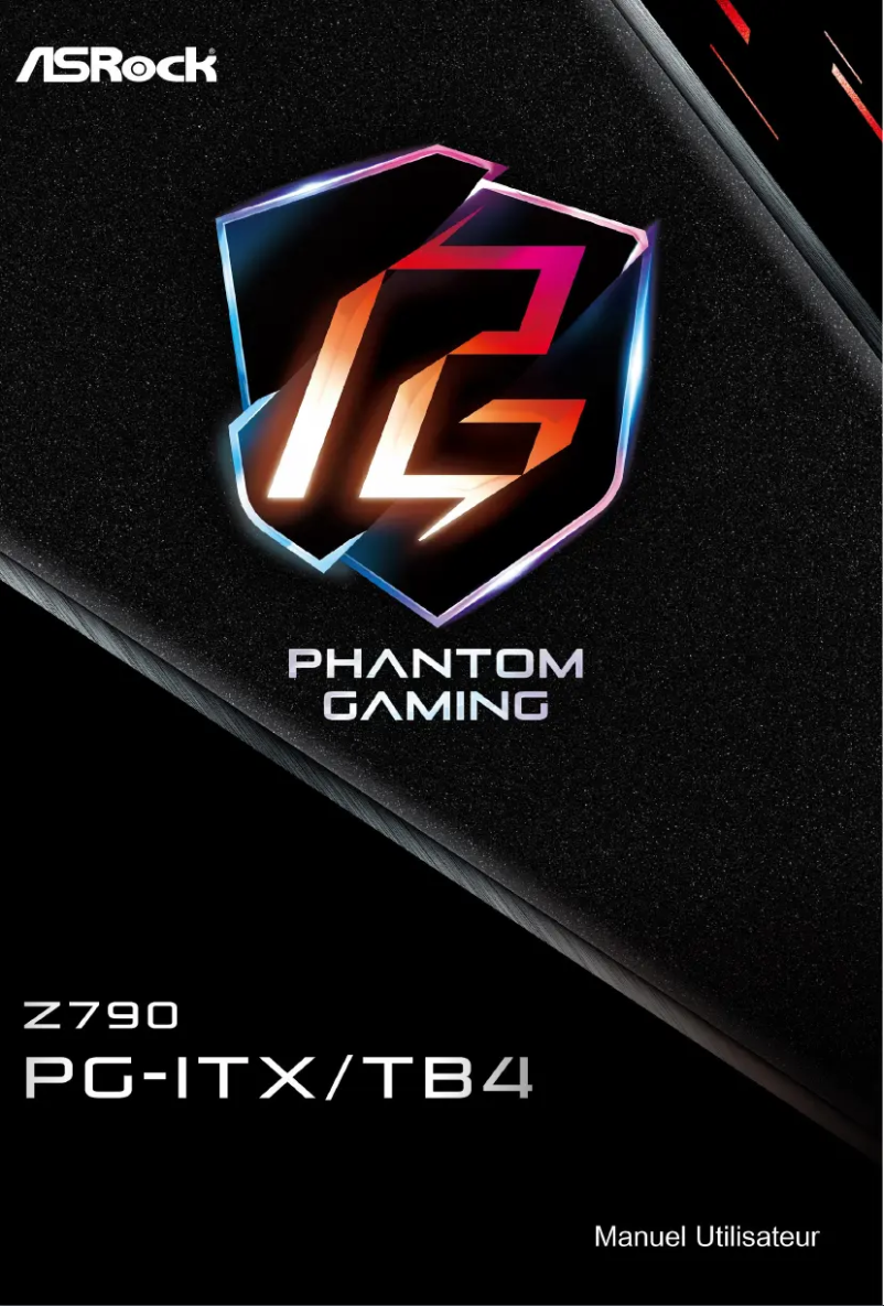 Image de la première page du manuel de l'appareil Z790 PG-ITX/TB4