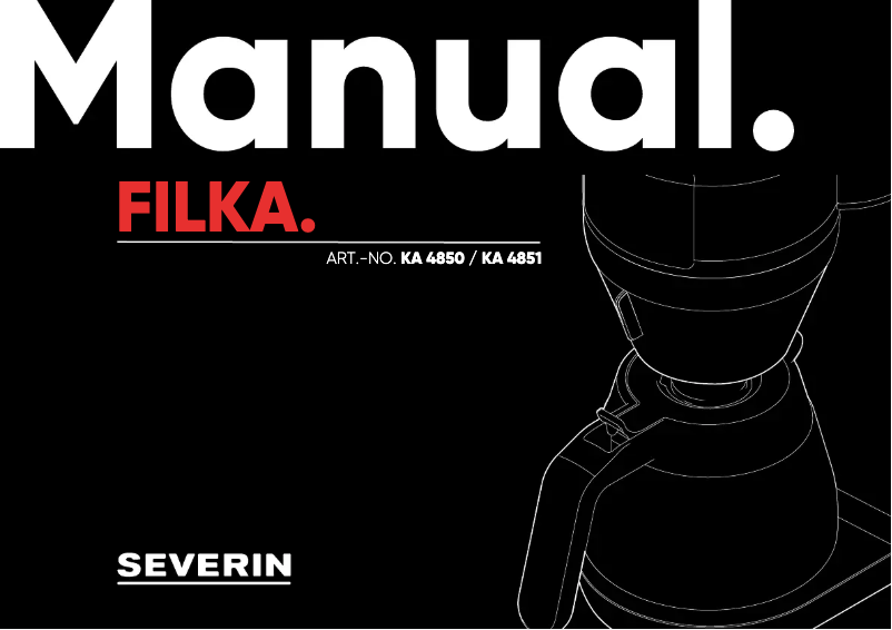 Page 1 de la notice Manuel utilisateur Severin KA 4851