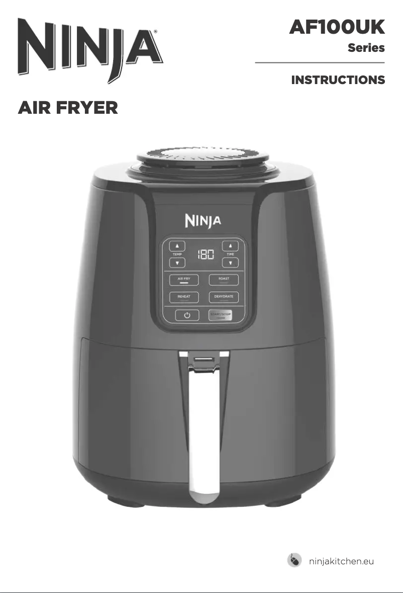 Page 1 de la notice Manuel utilisateur Ninja Air Fryer AF100UK