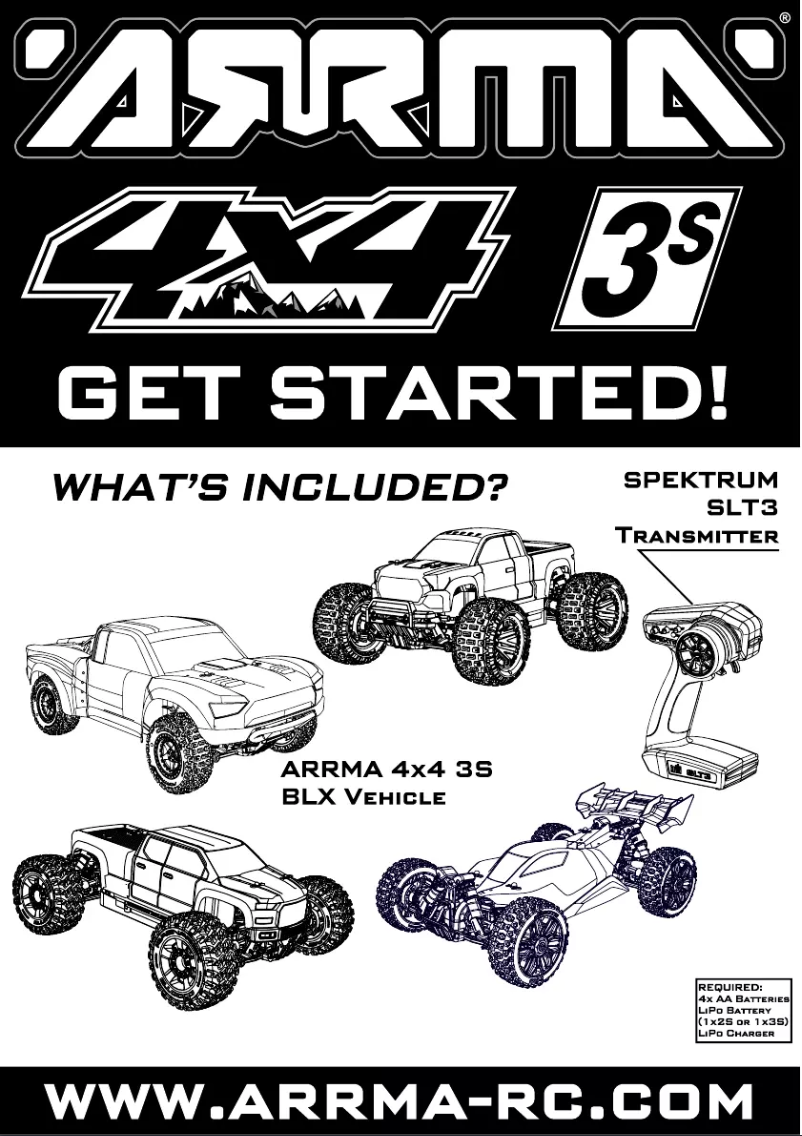 Page n°1 - Manuel utilisateur ARRMA Granite 4x4 3S BLX