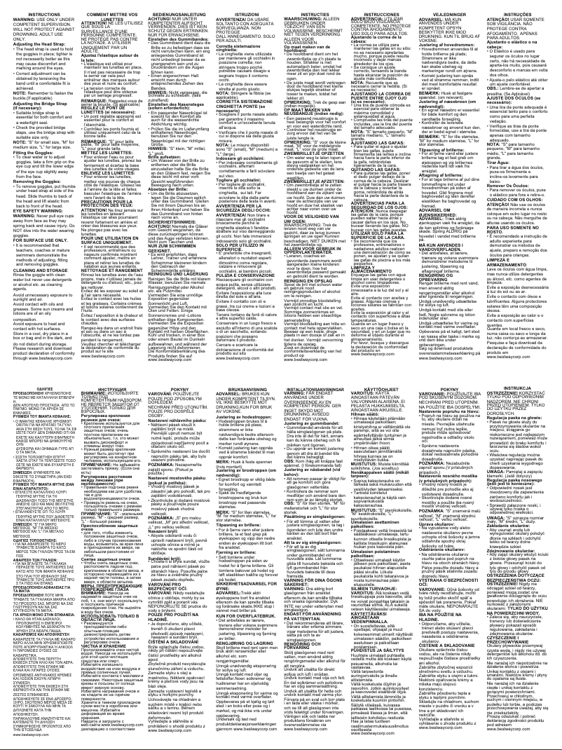 Page 1 de la notice Manuel utilisateur Bestway 21097