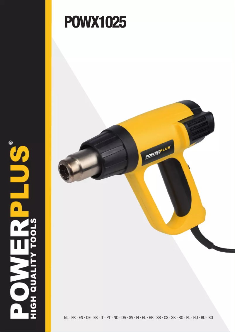 Image de la première page du manuel de l'appareil POWX1025