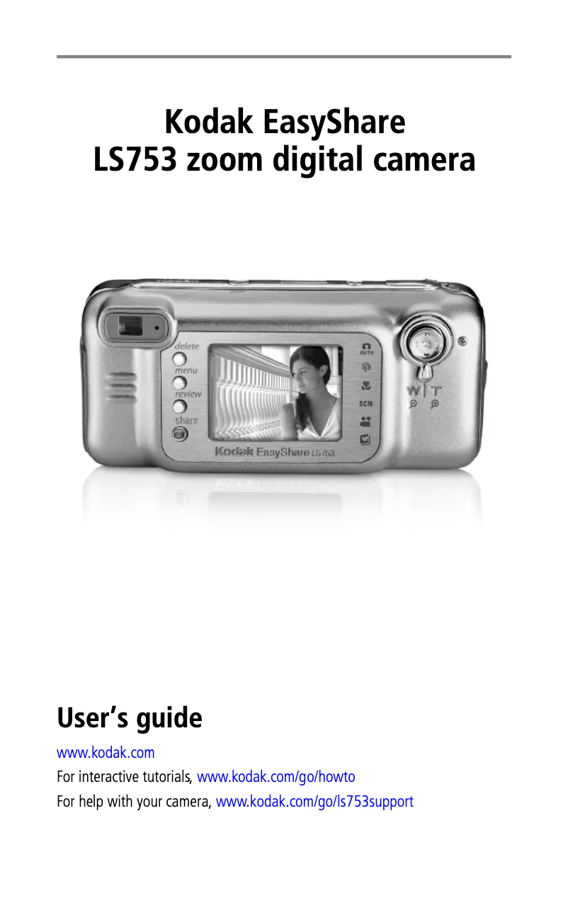 Image de la première page du manuel de l'appareil EasyShare LS753