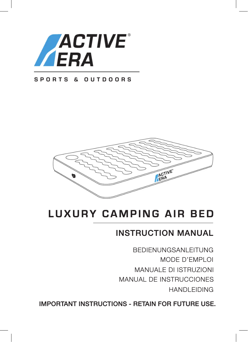Page 1 de la notice Manuel utilisateur Active Era AE-AB-D05-PE