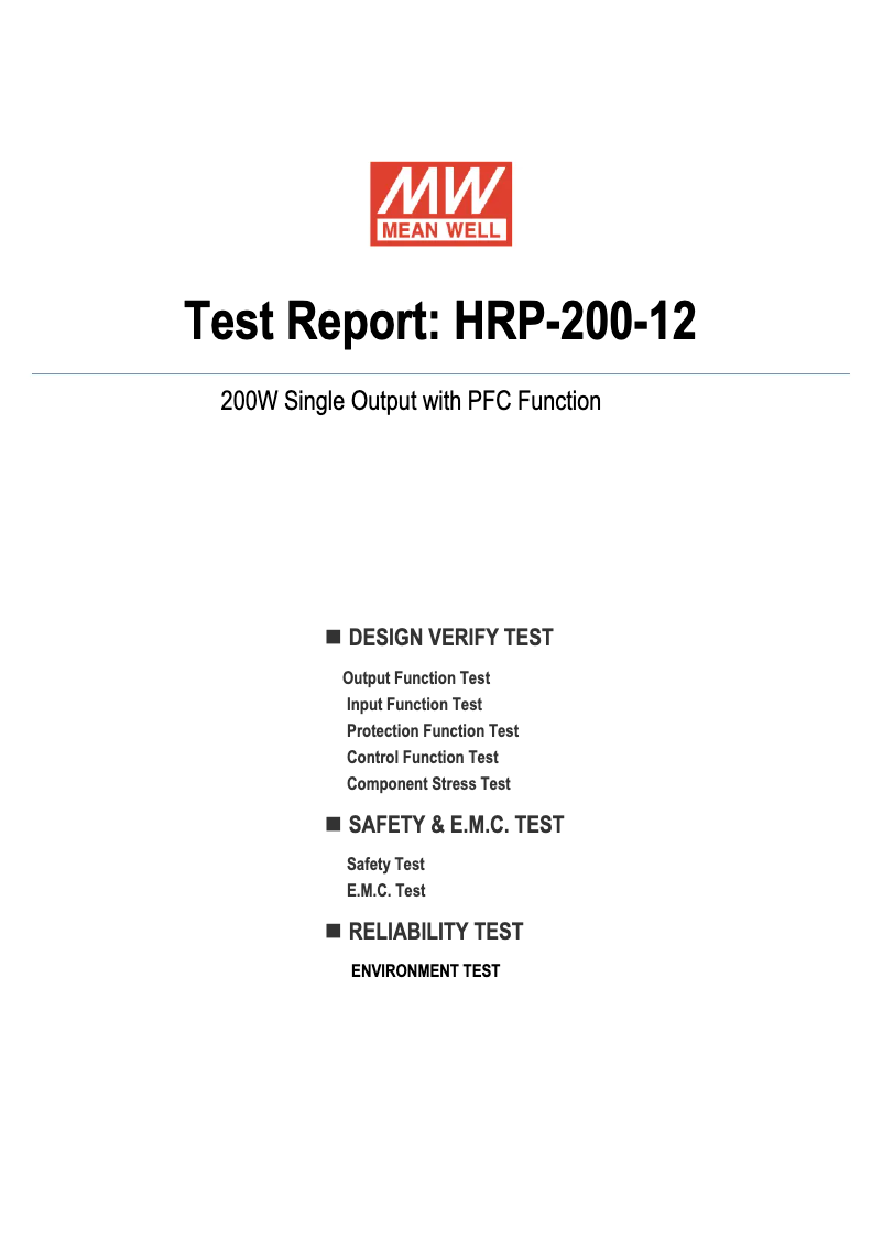 Image de la première page du manuel de l'appareil HRP-200-12