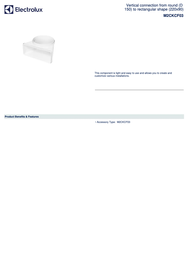 Image de la première page du manuel de l'appareil M2CKCF03