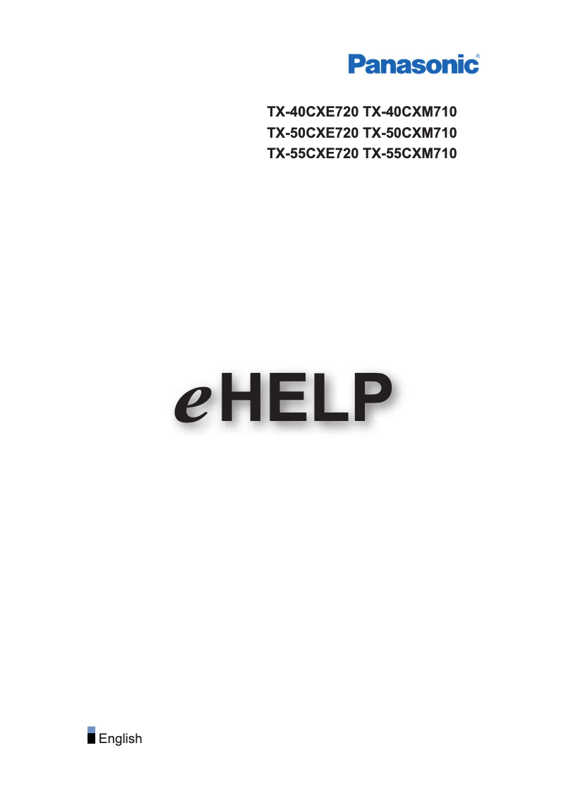 Page 1 de la notice Manuel utilisateur Panasonic Viera TX-55CXM710