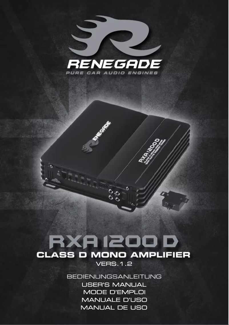Image de la première page du manuel de l'appareil RXA800D