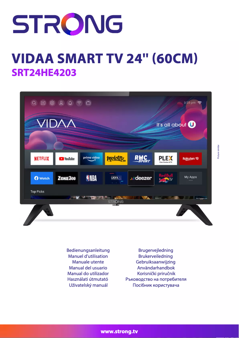 Page 1 de la notice Manuel utilisateur Strong SRT24HE4203