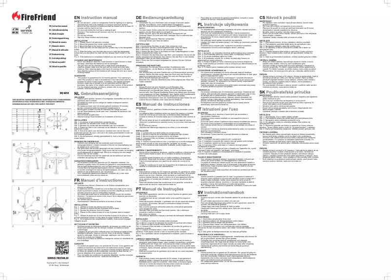 Page n°1 - Manuel utilisateur FireFriend BQ-6850