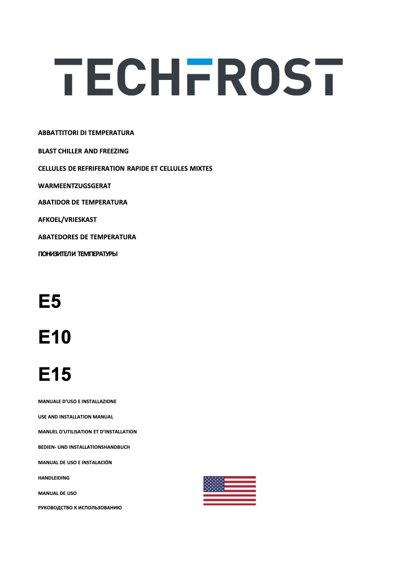 Page n°1 - Manuel utilisateur Techfrost E15
