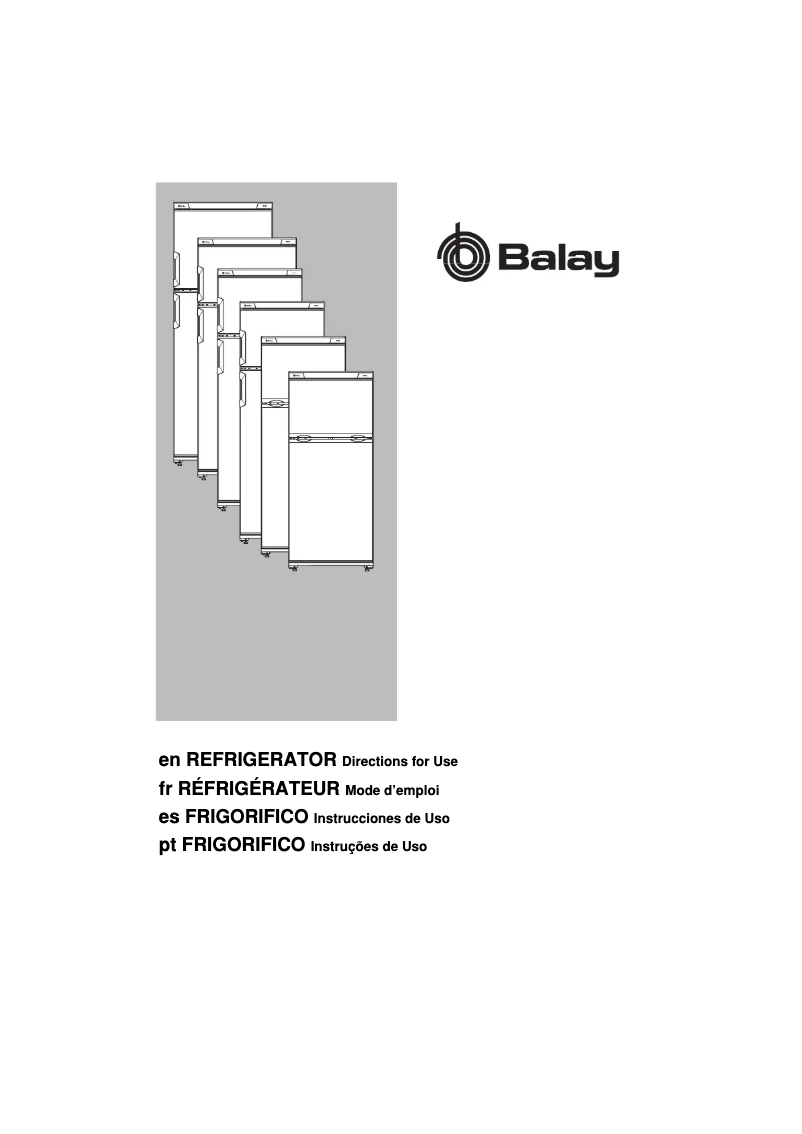 Page 1 de la notice Manuel utilisateur Balay 3FE2760B