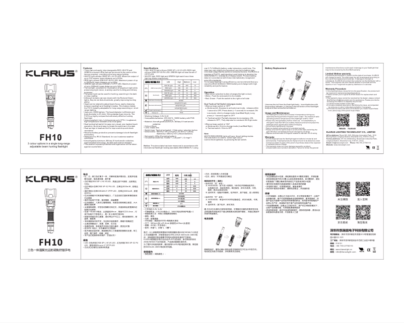 Image de la première page du manuel de l'appareil FH10-BAC
