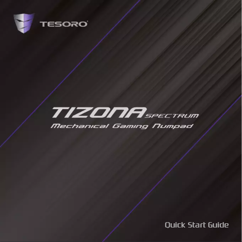 Página 1 del manual Manual de usuario Tesoro Tizona Spectrum