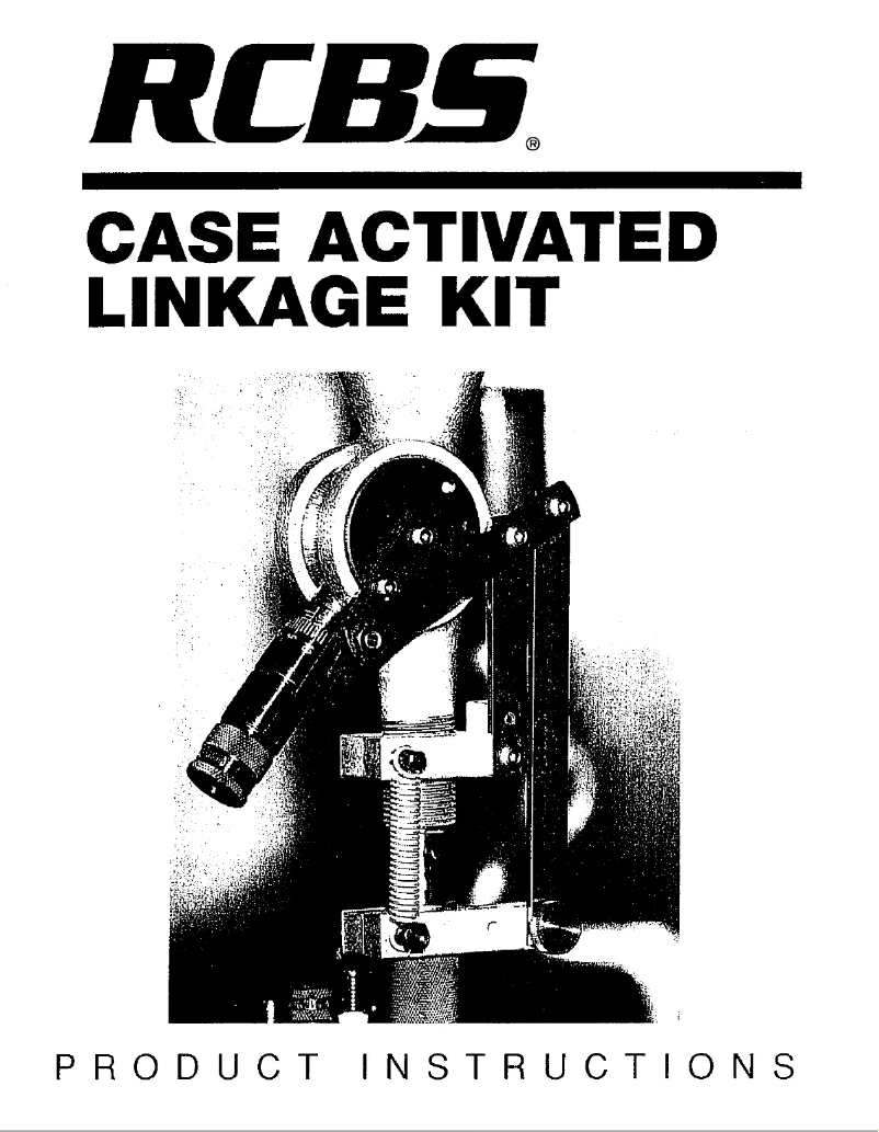 Image de la première page du manuel de l'appareil Case Activated Linkage Kit