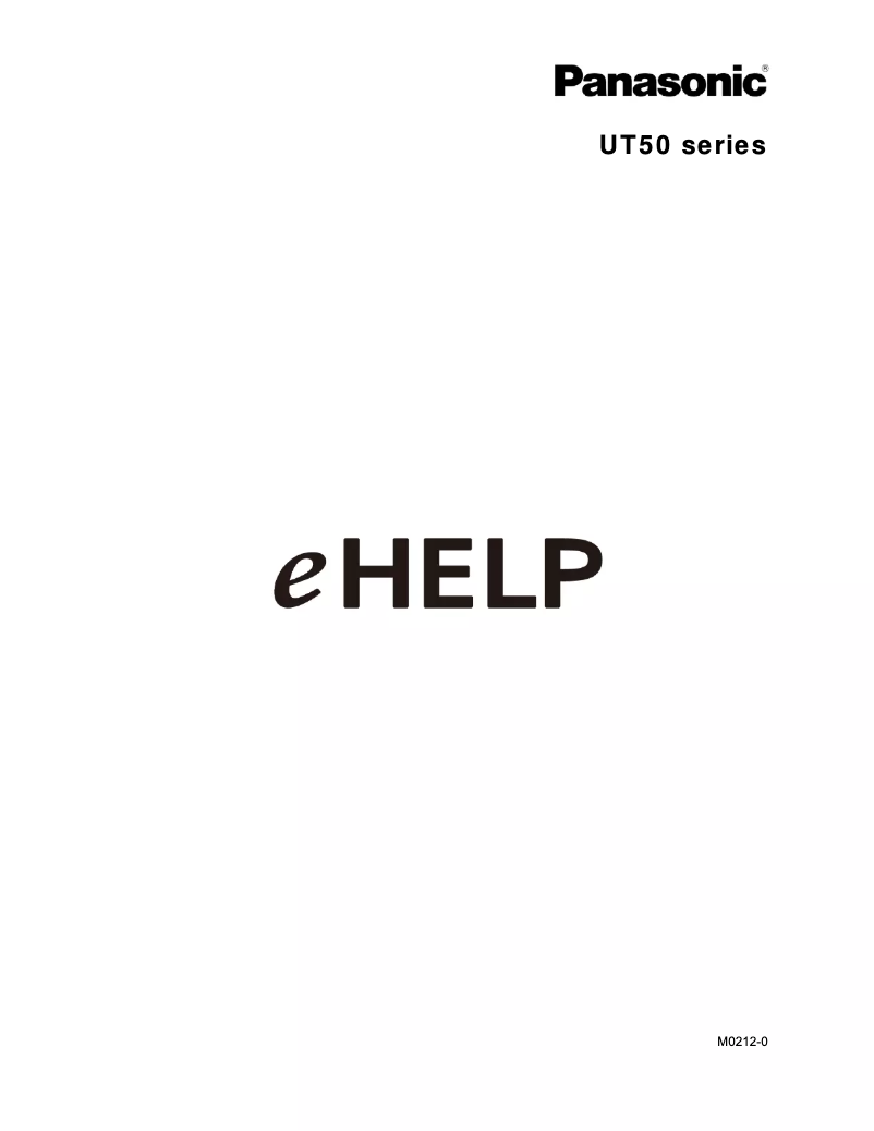 Page 1 de la notice Manuel utilisateur Panasonic Viera TC-P60UT50