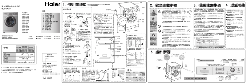 Page n°1 - Manuel utilisateur Haier XQG50-8866A