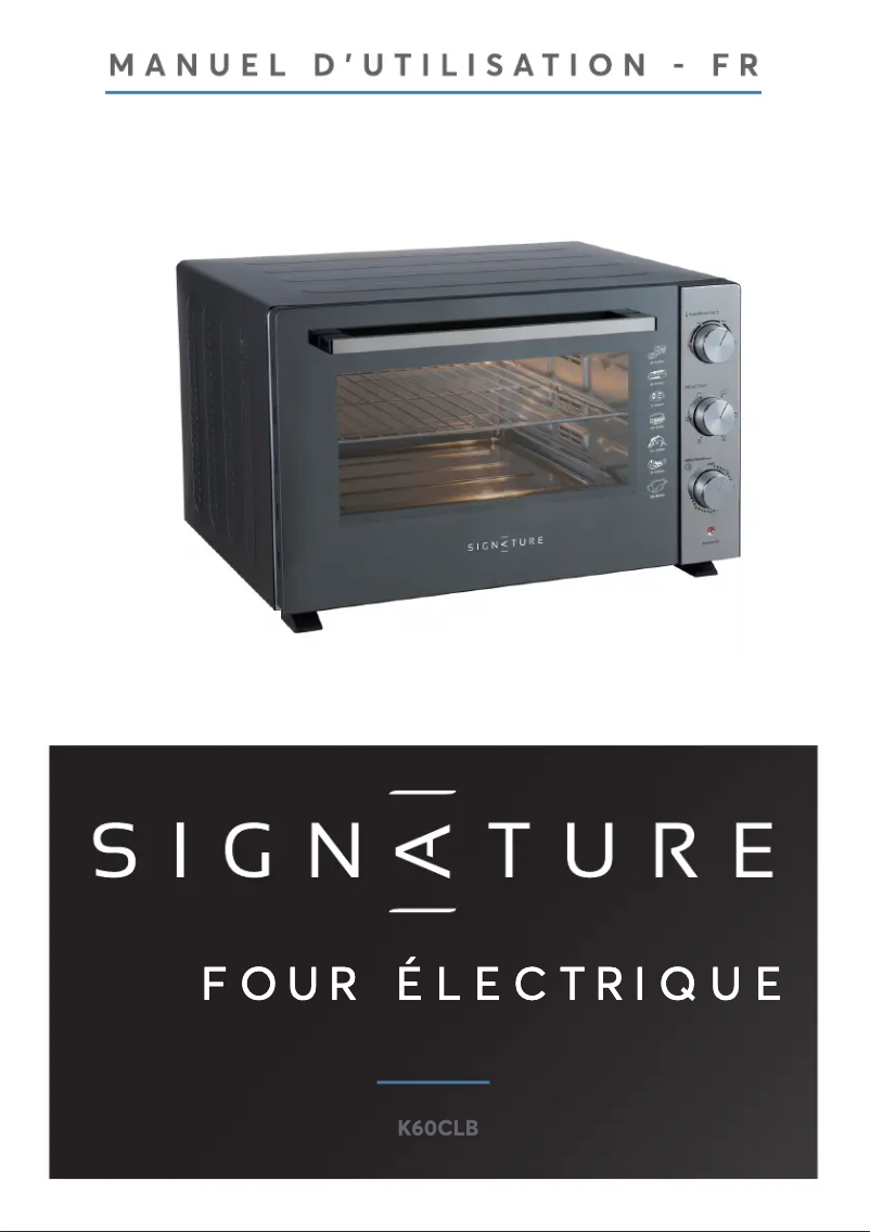 Page 1 de la notice Manuel utilisateur Signature K60CLB