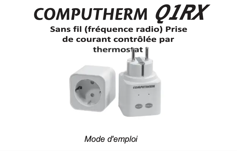 Page n°1 - Manuel utilisateur Computherm Q1RX