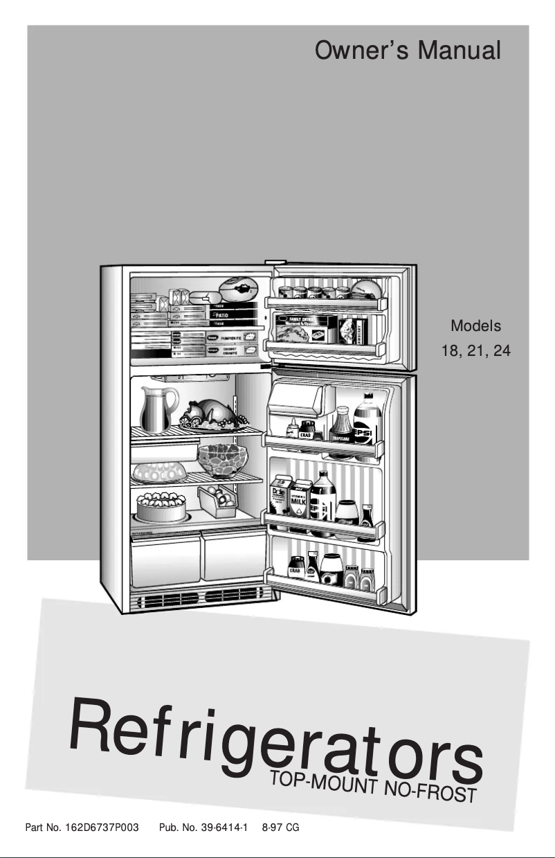 Image de la première page du manuel de l'appareil CTX21GACWW