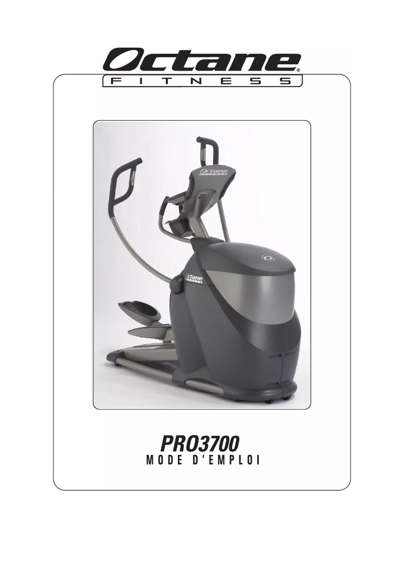 Page n°1 - Manuel utilisateur Octane PRO 3700