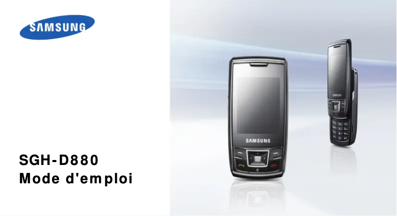 Page n°1 - Manuel utilisateur Samsung D880