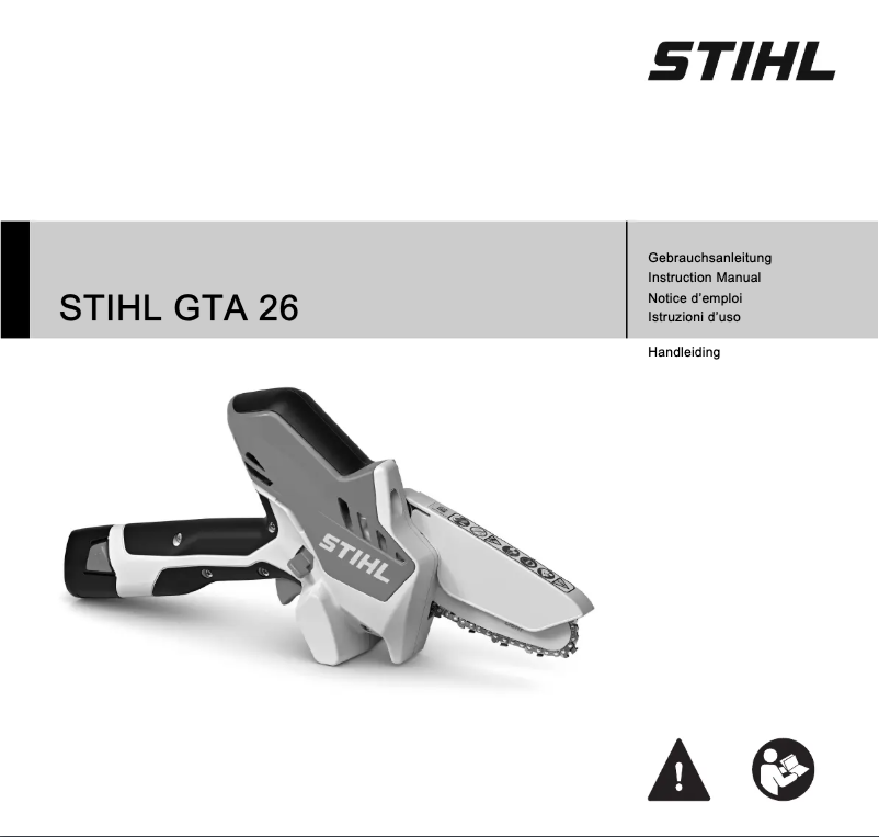 Page 1 de la notice Manuel utilisateur Stihl GTA 26