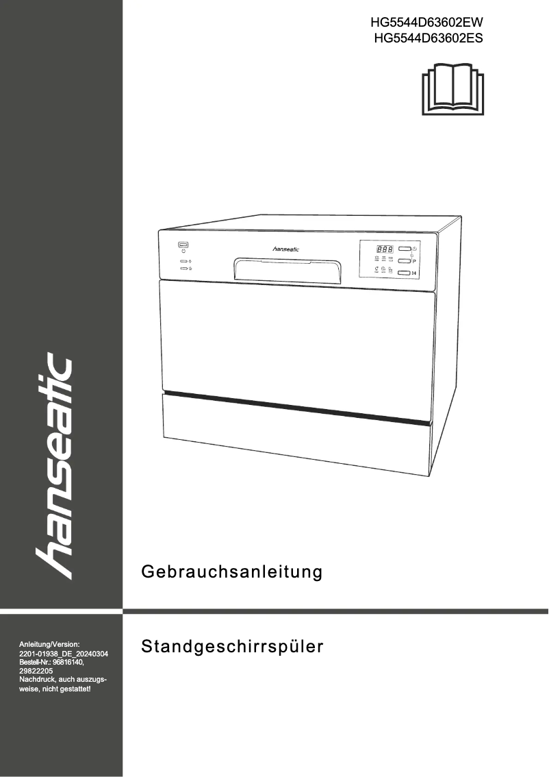 Page n°1 - Manuel utilisateur Hanseatic HG5544D63602ES
