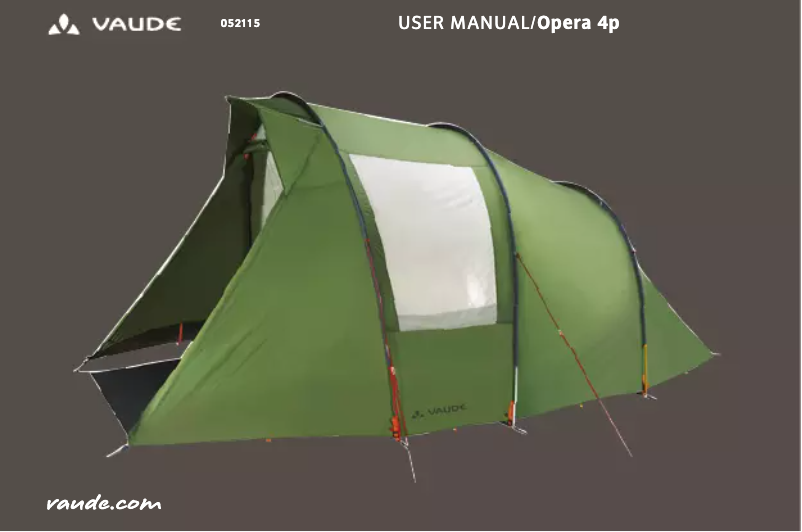 Page n°1 - Manuel utilisateur Vaude Opera 4P