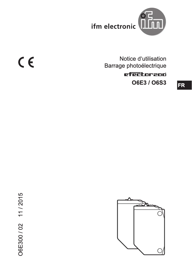 Image de la première page du manuel de l'appareil O6E301
