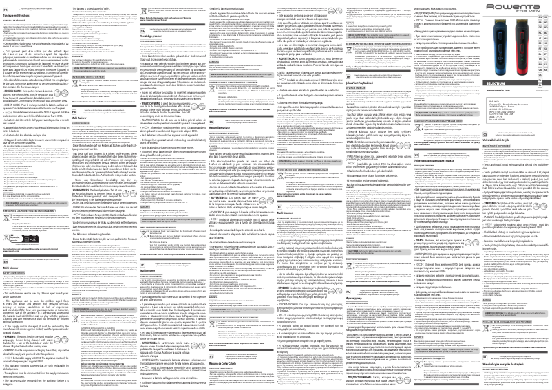 Page 1 de la notice Manuel utilisateur Rowenta Selectium TN9400