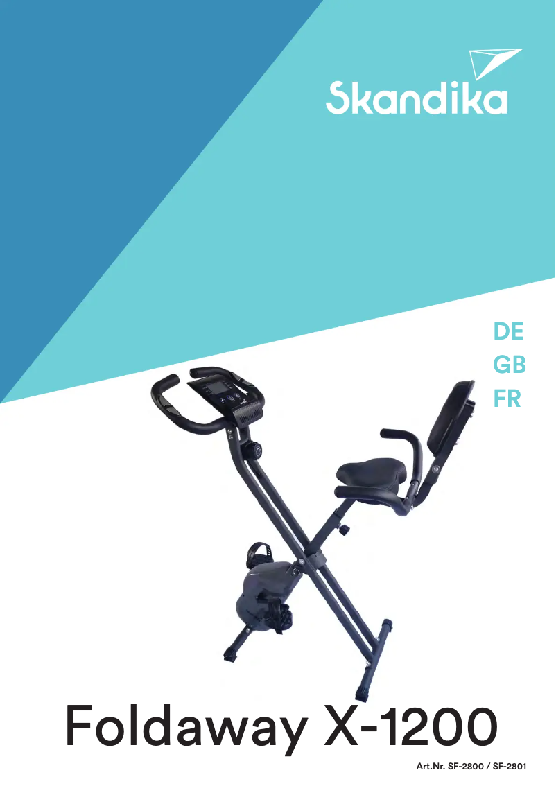 Page n°1 - Manuel utilisateur Skandika Foldaway X-1200