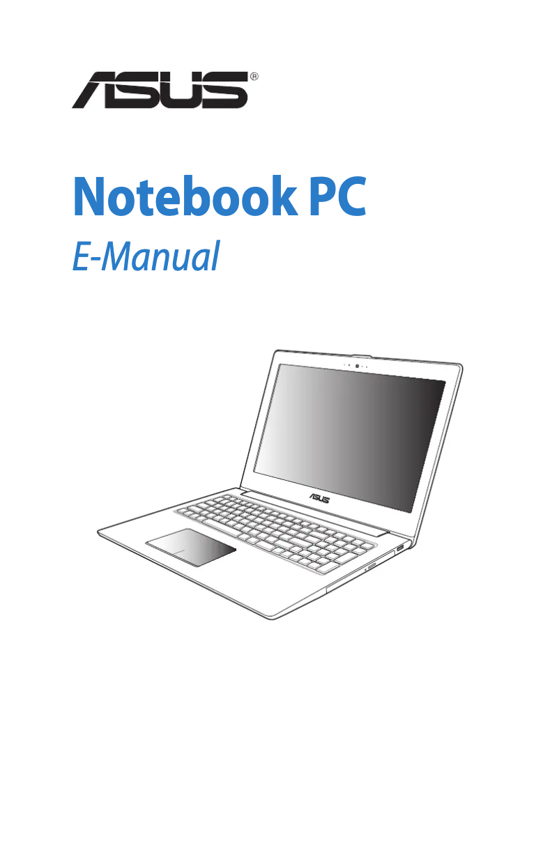 Page 1 de la notice Manuel utilisateur Asus ZenBook UX52VS
