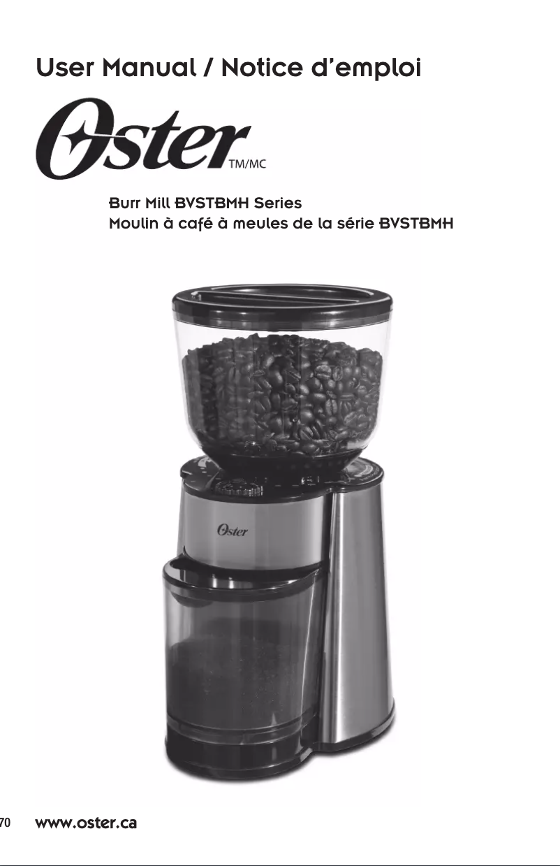 Page n°1 - Manuel utilisateur Oster BVSTBMH23-033