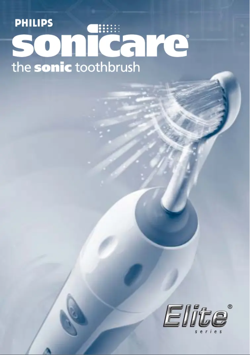 Page n°1 - Manuel utilisateur Philips Sonicare Elite HX7351