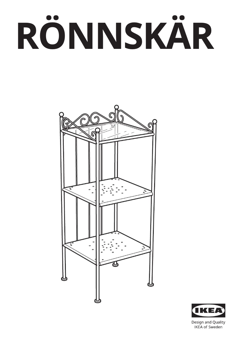 Página 1 del manual Manual de usuario Ikea RÖNNSKÄR 501.925.82