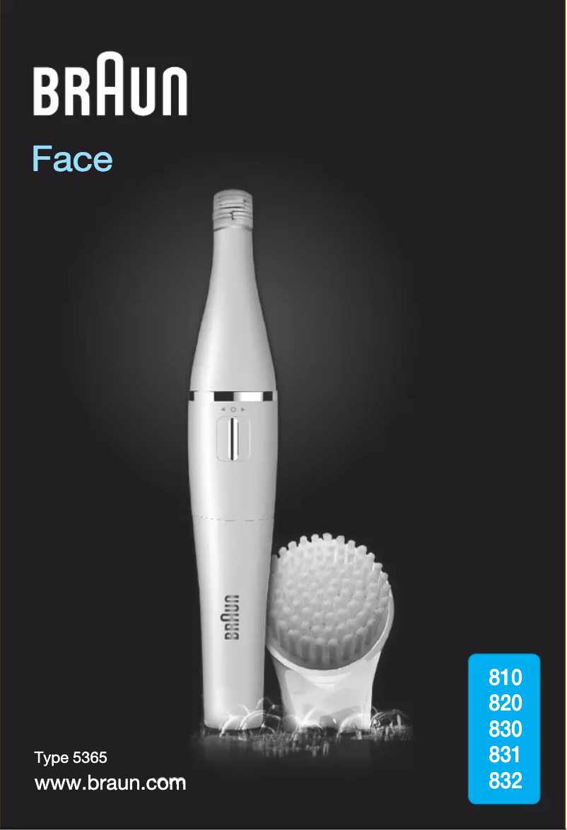 Page n°1 - Manuel utilisateur Braun 831