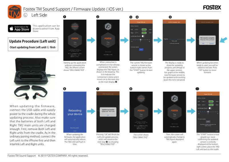 Page 1 of the manual User Manual Fostex TM2