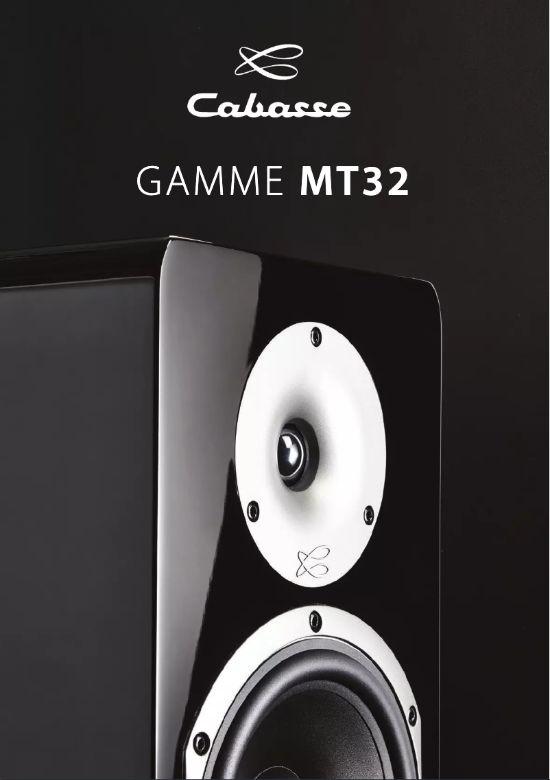 Page 1 de la notice Manuel utilisateur Cabasse Pampero MT32