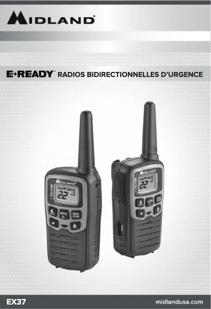 Image de la première page du manuel de l'appareil E+READY EX37VP