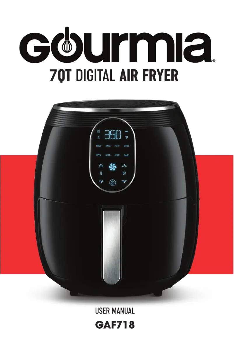 Page 1 de la notice Manuel utilisateur Gourmia GAF718