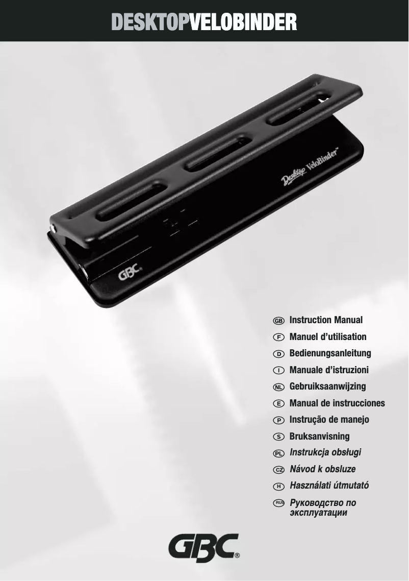 Page n°1 - Manuel utilisateur GBC 9707121