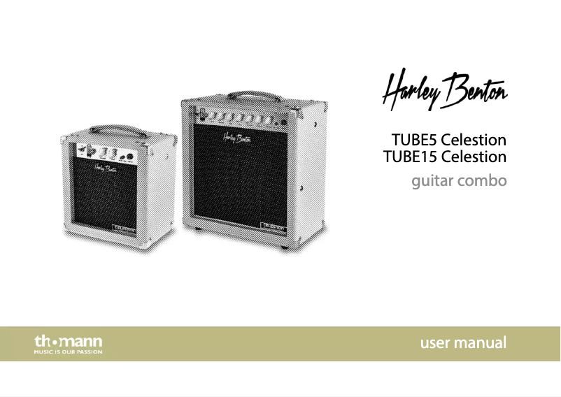 Image de la première page du manuel de l'appareil TUBE5 Celestion