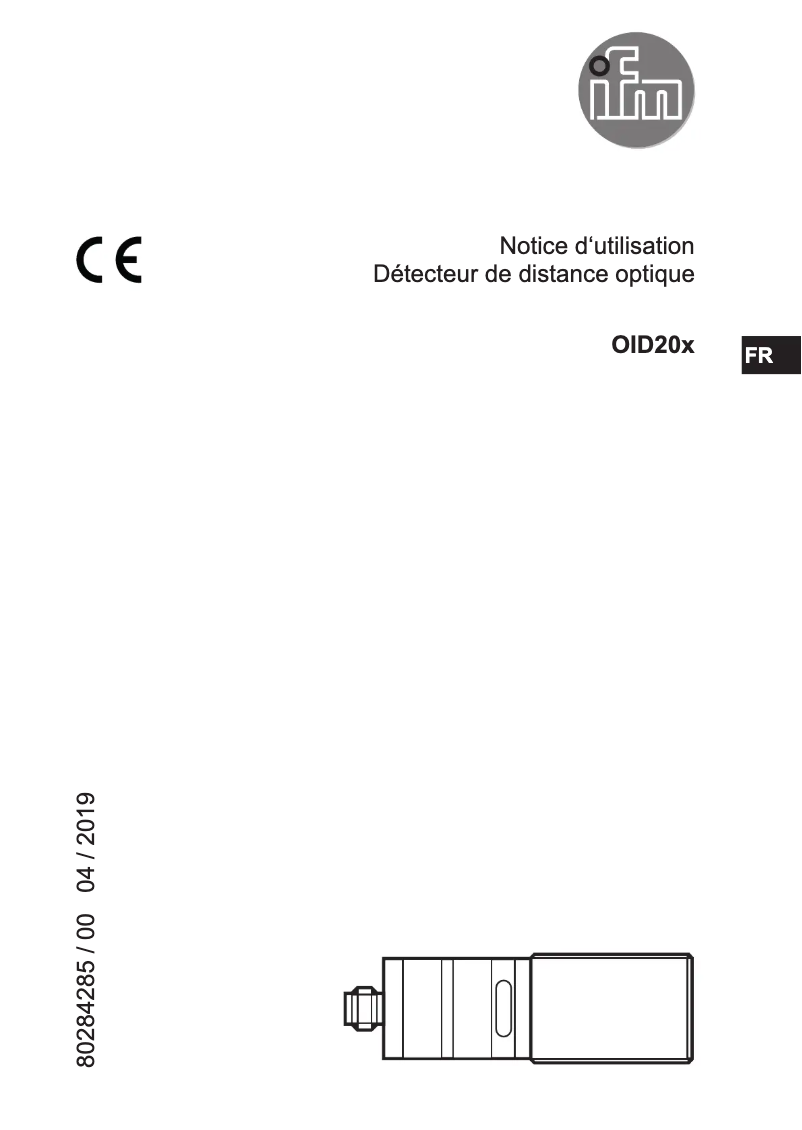 Image de la première page du manuel de l'appareil OID202