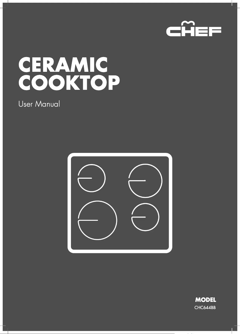 Page n°1 - Manuel utilisateur Chef CHC644BB