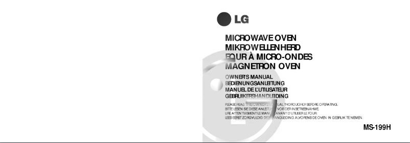 Page 1 de la notice Manuel utilisateur LG MS-196H