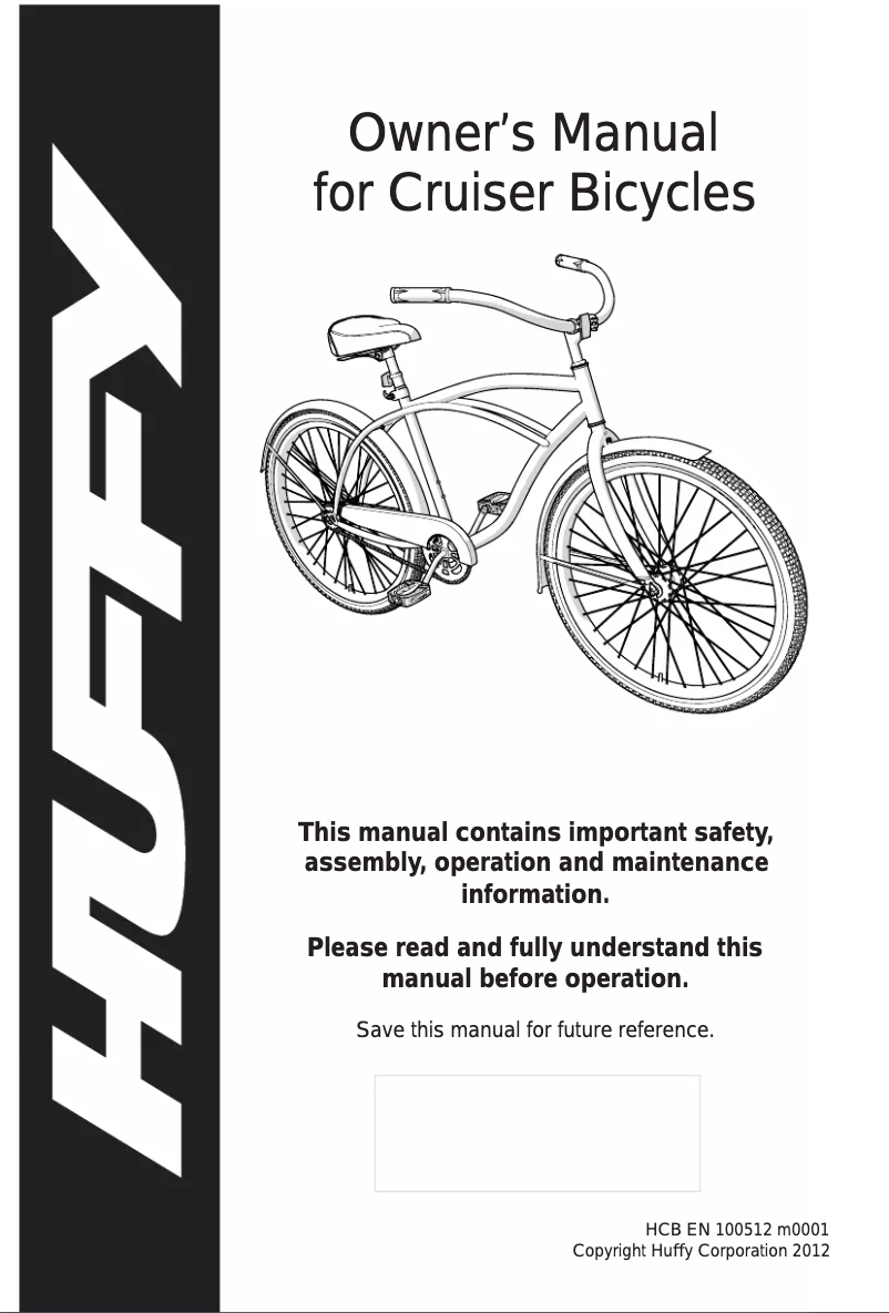 Page 1 de la notice Manuel utilisateur Huffy 700c Premier