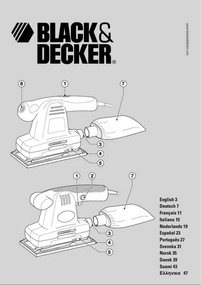 Page n°1 - Manuel utilisateur Black & Decker KA197E