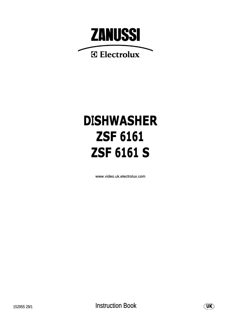 Page 1 de la notice Manuel utilisateur Zanussi-Electrolux ZSF6161S